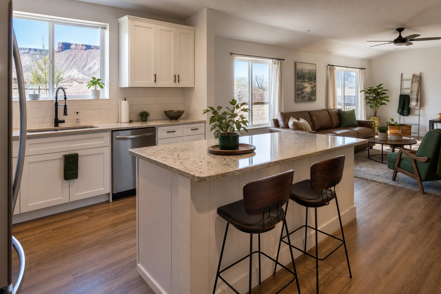 Bright clean kitchen similar to Grand Junction CO house cleaning service results